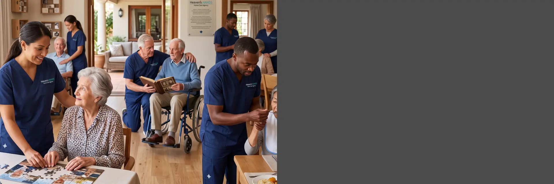 Caregiver providing compassionate Alzheimers Home Care Services California to an older adult in a familiar home setting.