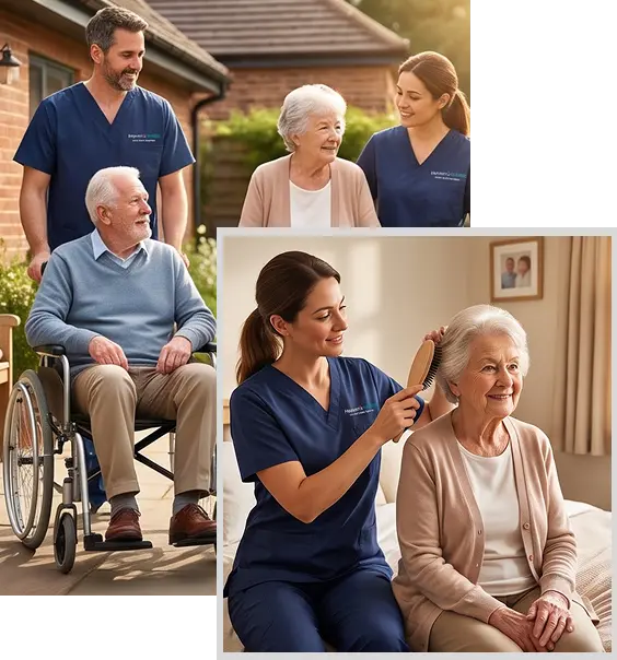 24 Hour Home Care Services California helping a senior remain safe and comfortable at home.