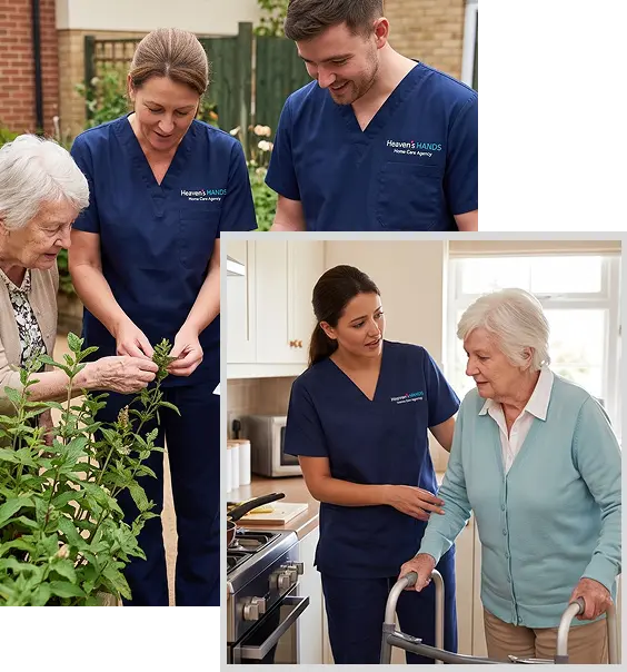 Caregiver delivering Personal Care Services California in a safe and familiar home environment.