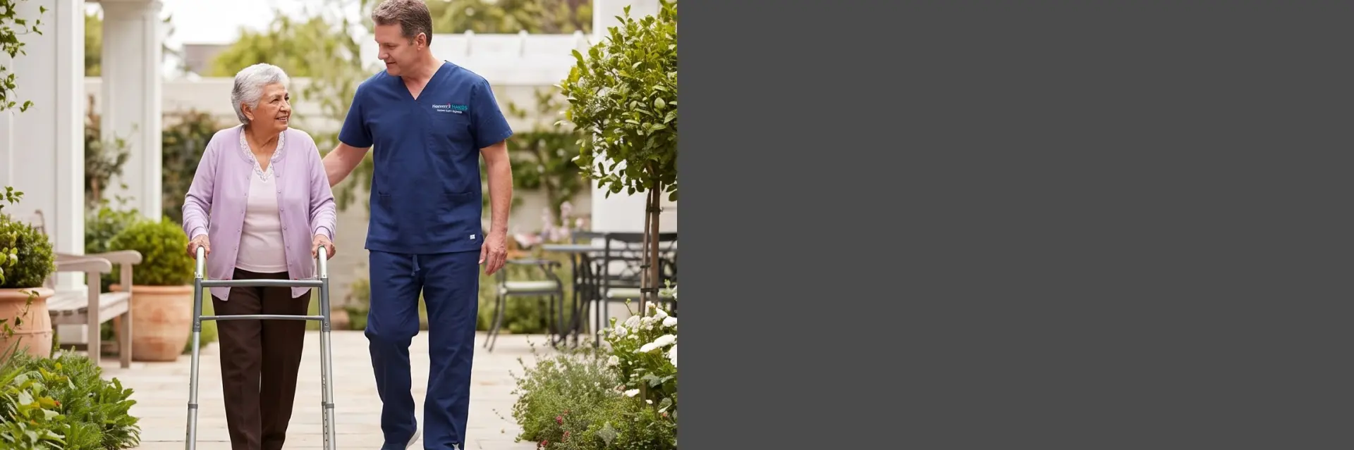 Caregiver providing Homemaker Services California while helping an older adult with daily household tasks.