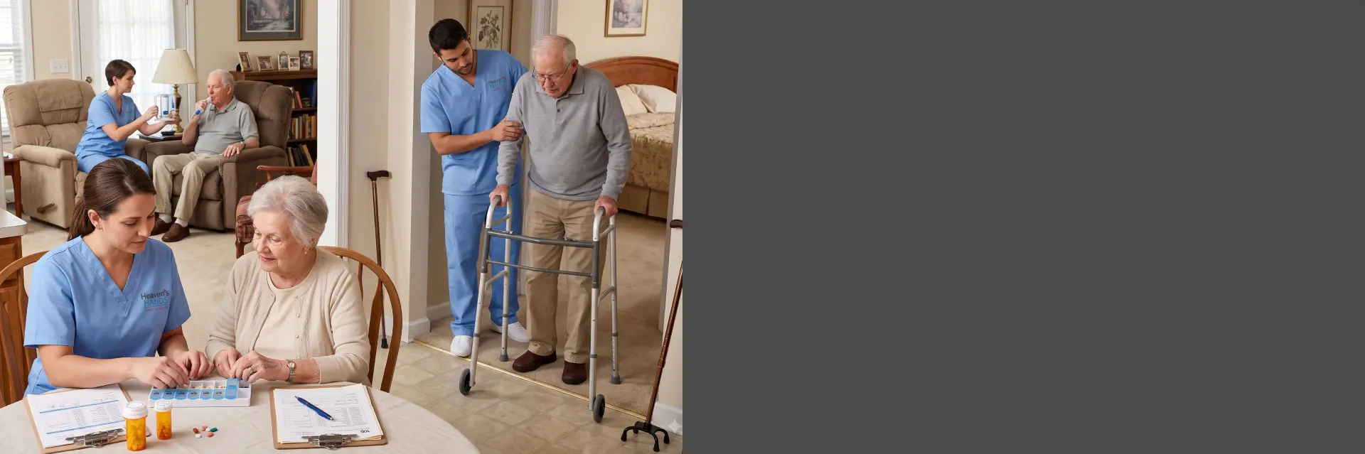 Caregiver providing Post Surgery Home Care Services California to support a senior's recovery at home.