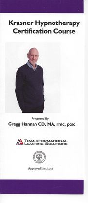 Krasner Hypnotherapy Certification Course - Live in person