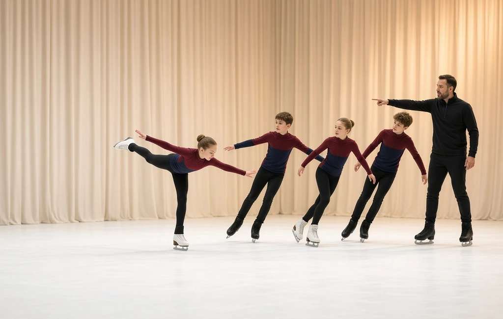 Students joining homeschool PE and skating programs in Michigan City
