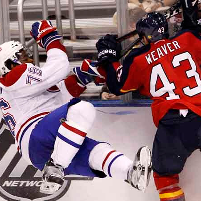 Mike Weaver Hitting PJ Subban