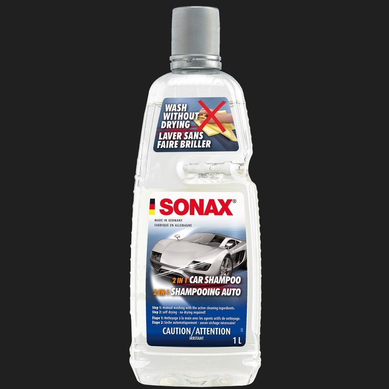SONAX 2 in 1 Car Shampoo (Sheeting Action) 1L