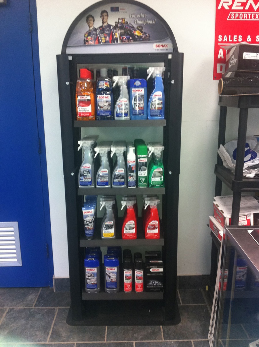 Rambo Car Care, Products, Store Displays