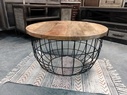 Coffee Table-Basket Style Bottom-26 dia x 16