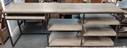Desk-Large Desk with Shelving and Keyboard Tray -84w x 20d x 32h