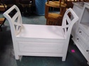 Bench-white with storage-31.5w x 13.5d x 19h (floor to seat height)