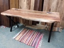 Desk-Live Edge with USB + Electrical Ports-67" x 24"d x 31" h