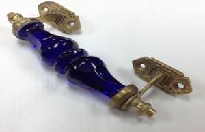 MORNINGSTAR - Door Handle-Glass-Cobalt Blue-7 Inch size