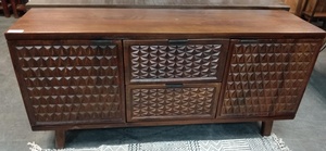 Morningstar Trading Co Ltd - Sideboard/Media Unit-Vintage Carved with Storage-65w x 18d x 31h