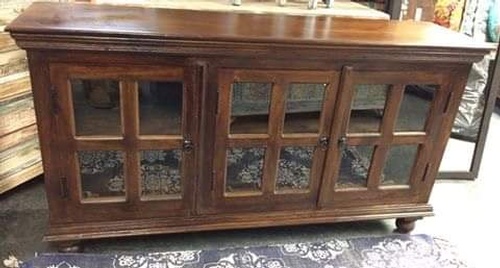 Sideboard-With Three Glass Doors-5' x 16d x 31.5h