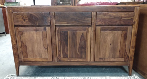 Sideboard-3 Drawers and Three Open Cubbies-57w x 16d x 33h