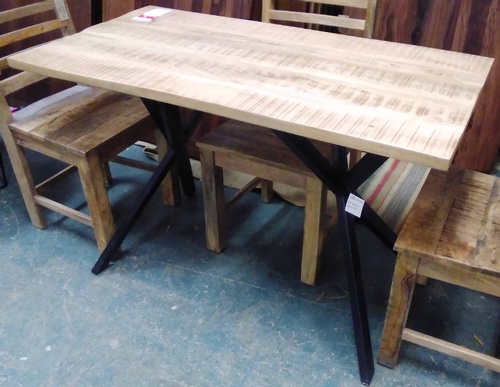 Dining Table or Desk-Angled Metal Legs-47w x 2ftd x 30h