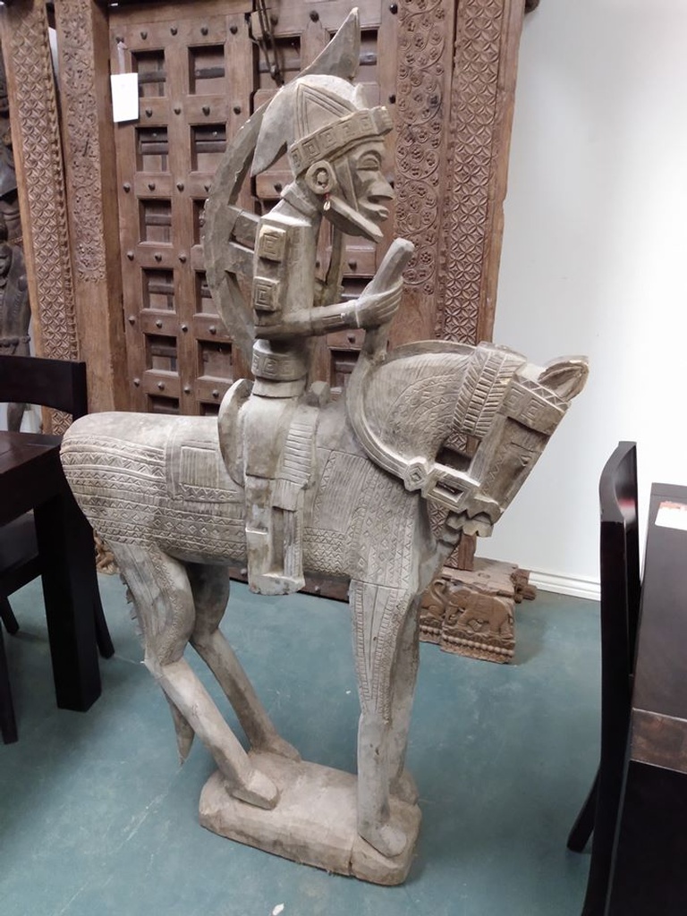 Horse Statue-From Bamako-Mali-Africa-5' h x 34in tall x 9 in deep